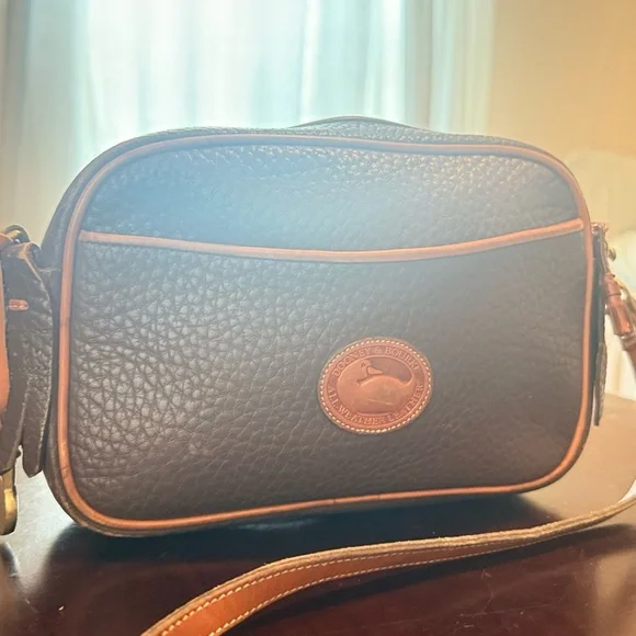 Classic Black Leather Crossbody Bag - Picture 1 of 9